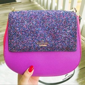 ✨Kate Spade Byrdie Purple Glitter Crossbody Bag✨